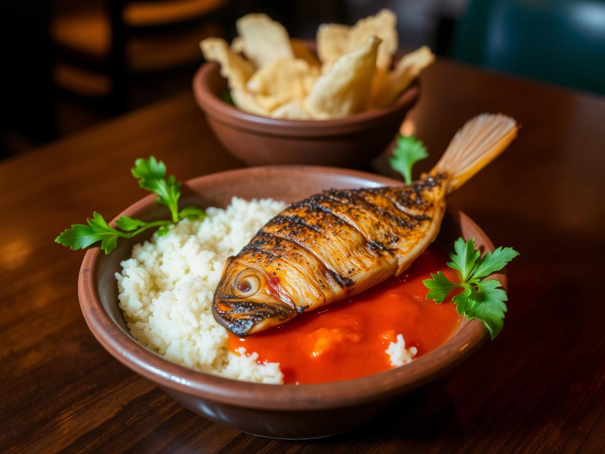 Banku & Grilled Tilapia